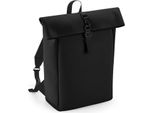 Bagbase BG335 | Zaino Roll-Top Inpoliuretanoopaco 28X43X13 Cm - Colore: Nero - Dimensioni: 28 X 43 X 13 Cm