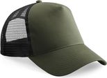 Beechfield B640B | Junior Snapback Trucker - Colore: Verde Oliva/Nero - Taglia: Unica