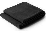 Stamina BK5624 | Coperta In Pile Brandon 120X150 Cm - Colore: Nero 02 - Dimensioni: 120 X 150 Cm