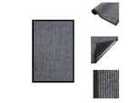 Zerbino Vidaxl Grigio A Strisce 80X120 Cm - Zerbini