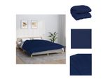 Vidaxl Coperta Pesata Blu 220X230 Cm 15 Kg Tessuto - Coperte