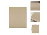 Vidaxl Lenzuolo A Pieghe Jersey Taupe 160X200 Cm In Cotone - Lenzuolo Per Letto