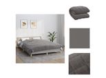 Vidaxl Coperta Pesata Grigia 200X200 Cm 13 Kg Tessuto - Coperte