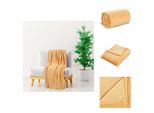 Vidaxl Coperta Gialla 130X170 Cm In Poliestere - Coperte