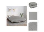 Vidaxl Coperta Pesata Grigia 220X240 Cm 15 Kg Tessuto - Coperte