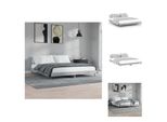 Vidaxl Struttura Letto Grigio 120X200 Cm In Legno - Letti E Strutture Letto