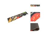 Vidaxl Tappeto Da Cucina Lavabile Vino E Cibo 60X300 Cm In Velluto - Tappeti Per Pavimenti