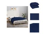 Vidaxl Coperta Pesata Blu 152X203 Cm 11 Kg Tessuto - Coperte