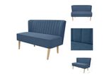 Vidaxl Divano In Tessuto 117 X 55,5 X 77 Cm Blu - Divani