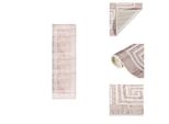 Vidaxl Tappeto Lavabile 80X300 Cm Beige Antiscivolo - Tappeti