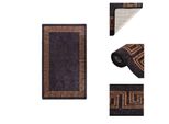 Vidaxl Tappeto Lavabile 120X180 Cm Nero E Oro Antiscivolo - Tappeti