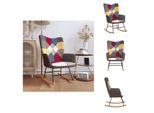 Vidaxl Sedia A Dondolo Tessuto Patchwork - Sedie A Dondolo