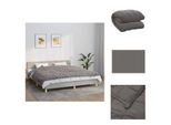 Vidaxl Coperta Pesata Grigia 155X220 Cm 7 Kg Tessuto - Coperte