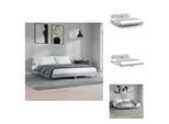 Vidaxl Struttura Letto Grigio Sonoma 120X200 Cm In Legno - Letti E Strutture Letto