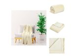 Vidaxl Coperta Crema 130X170 Cm Poliestere - Coperte
