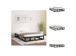 Vidaxl Letto In Legno Massiccio Nero 120X190 Cm - Letti & Reti