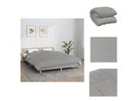Vidaxl Coperta Pesata Grigia 220X235 Cm 11 Kg Tessuto - Coperte