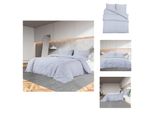 Vidaxl Set Di Biancheria Da Letto Grigio 155X220 Cm In Cotone - Copripiumino