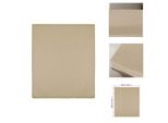 Vidaxl Lenzuolo Matrimoniale 2 Pz. Jersey Taupe 90X200 Cm In Cotone - Lenzuolo Per Letto