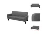 Vidaxl Divano A 3 Posti 180 X 65 X 76 Cm Grigio Scuro - Divani