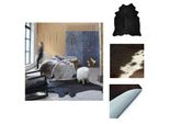 Vidaxl Tappeto In Vera Pelle Bovina Nera 150X170 Cm - Tappeti