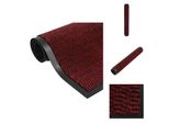 Vidaxl Zerbino Trapuntato 60X150 Cm Rosso - Zerbini