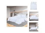 Vidaxl Set Di Biancheria Da Letto Bianca 260X240 Cm Copripiumino In Microfibra Leggera