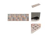 Vidaxl Tappeto Da Cucina Lavabile A Mosaico Multicolore 60X180 Cm - Tappeti Per Pavimenti