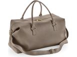 Bagbase BG760 | Boutique Weekender In Pelle - Colore: Taupe - Dimensioni: 53 X 26 X 24 Cm
