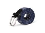 Cintura Elastica Hemmy (Lunghezza: 105Cm) Cintura Intrecciata Blu E Bianca - Cintura In Tessuto Elastico Cintura Elastica Senza Fori Unisex Regolabile In Continuo