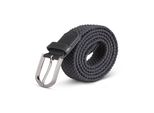 Cintura Elastica Orlata (Lunghezza: 85Cm) Antracite Intrecciata - Cintura In Tessuto Elastico Cintura Elastica Senza Fori Unisex Regolabile All'infinito