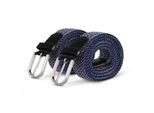 Cintura Elastica Hemmy (Confezione Da 2) 125Cm "Blue&White"" Cintura Intrecciata Molte Varianti - Cintura In Tessuto Elastico Cintura Elastica Senza Fori Unisex"