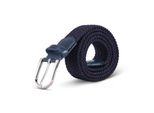 Cintura Elastica Orlata (Lunghezza: 85Cm) Cintura Intrecciata Blu Scuro - Cintura In Tessuto Elastico Cintura Elastica Senza Fori Unisex Regolabile All'infinito