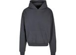 Build Your Brand BY162 | Felpa Con Cappuccio Da Uomo In Cotone Ultra Pesante - Colore: Grigio Scuro - Taglia: 3XL