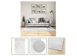 The Living Store Tappeto Oviedo A Pelo Corto Grigio 120X170 Cm