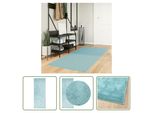 The Living Store Tappeto Oviedo A Pelo Corto Verde 80X200 Cm