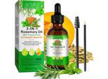 Olio Per Capelli 3 In 1 Olio Essenziale Olio Di Rosmarino Olio Di Menta Piperita Olio Di Semi Di Zucca Capelli Ciglia Bio Vegan, 1X 60Ml