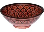 Ciotola Orientale Marocchina In Ceramica Insalata Di Frutta In Ceramica Ciotola Di Riso Decorazione Xxl, Rosso