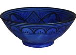 Ciotola Orientale In Ceramica Marocchina Ciotola Per Macedonia Di Riso In Ceramica Decorazione Xxl, Blu