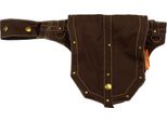 Marsupio Con Borchie I Cintura Regolabile Individualmente + Cerniera + Bottone A Pressione I Simandra, Marrone
