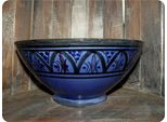 Ciotola Orientale In Ceramica Marocchina Ciotola In Ceramica Per Cereali E Macedonia Decorazione Media, Blu