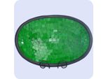 Ciotola In Mosaico Di Vetro Ciotola In Argilla Con Mosaico Di Vetro Ciotola In Vetro Ciotola Decorativa Arte E Artigianato Del Mosaico Ovale Xl, Verde