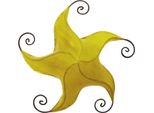 Lampada Orientale Lampada Da Soffitto Lampada A Sospensione Lampada Da Soffitto Marocchina Lampada In Pelle Stern Nejma 50 Cm, Giallo