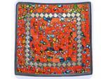 Mosaico Ciotola Argilla Ciotola Vetro Ciotola Decorazione Ciotola Mosaico Arti E Mestieri Vetro Pietre Decorazione Quadrato Specchio Medio, Rosso