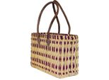 Borsa In Seagrass Grande Con Manico Lungo Cesto Per La Spesa Cesto In Vimini Cesto In Vimini Cesto In Vimini, Viola