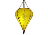 Lampada Orientale Lampada Da Soffitto Lampada A Sospensione Lampada Da Soffitto Marocchina Lampada In Pelle Lampada A Goccia Sole 40 Cm, Giallo