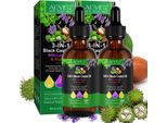 Olio Per Capelli 3 In 1 Olio Di Ricino + Olio Di Lavanda + Olio Di Argan Per Pelle E Capelli Biologico Vegano, 2X 60Ml
