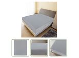 The Living Store Lenzuolo Teso Jersey Grigio 180X200 Cm In Cotone