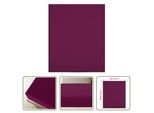The Living Store Lenzuolo Matrimoniale Jersey Bordeaux Rosso 160X200 Cm In Cotone