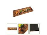The Living Store Tappeto Cucina Lavabile Spezie 45X150 Cm Velluto